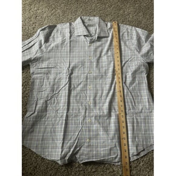 Peter Millar Mens Check Pattern Long Sleeve Button up Shirt Size XL Colorful - Picture 6 of 12